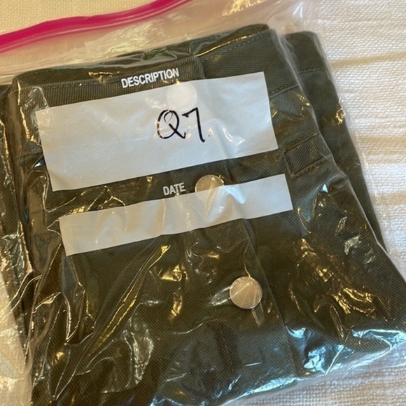 H&M divided denim olive army green button down jean mini midi skirt - Picture 8 of 8